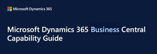 Microsoft Dynamics BC Capabilities Guide